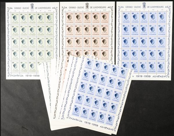 895 | Luxembourg. Sets and stamps stock