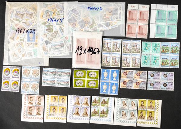908 | Luxembourg. Sets and stamps stock