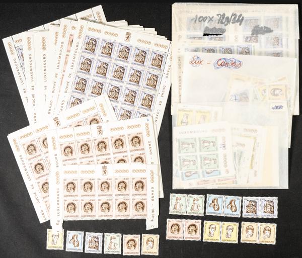 911 | Luxembourg. Sets and stamps stock