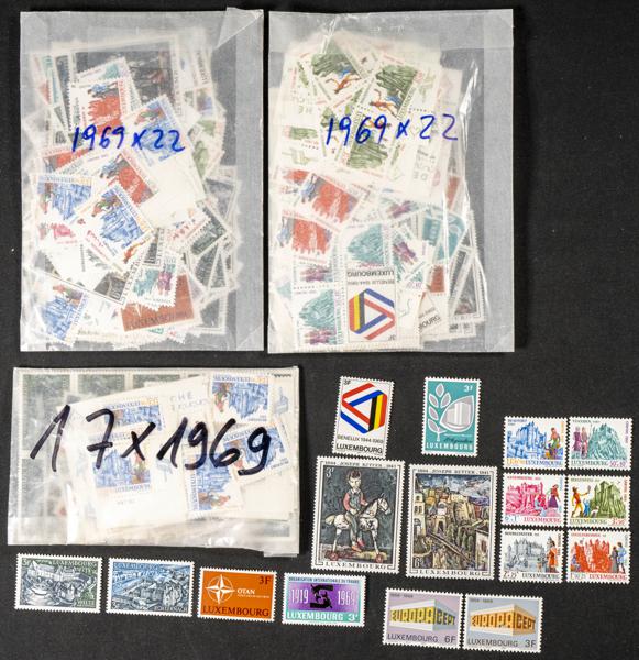 912 | Luxembourg. Sets and stamps stock