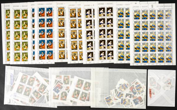 930 | Luxembourg. Sets and stamps stock