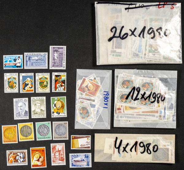 933 | Luxembourg. Sets and stamps stock