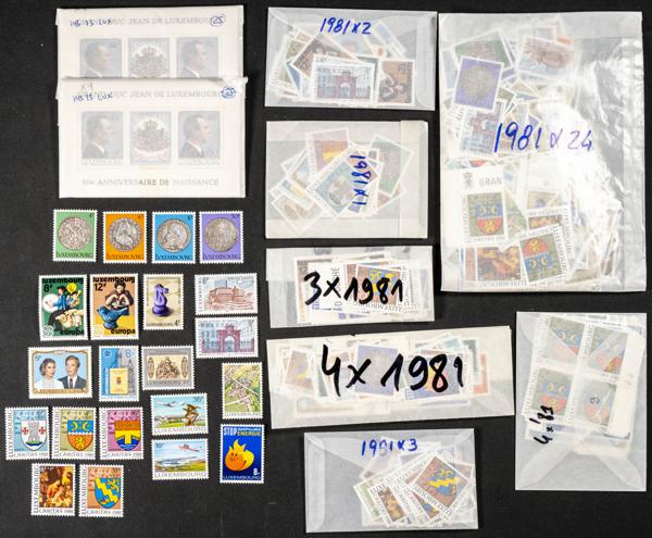 935 | Luxembourg. Sets and stamps stock