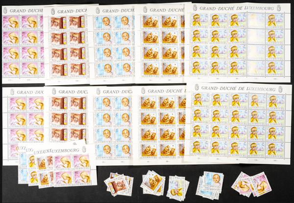 942 | Luxembourg. Sets and stamps stock