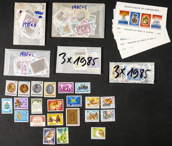 943 | Luxembourg. Sets and stamps stock