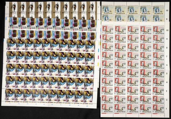 977 | Netherlands. Sets and stamps stock