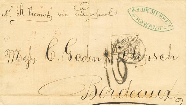 1296 | Cuba. Agencia Postal Francesa