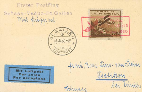 403 | Liechtenstein. Airmail