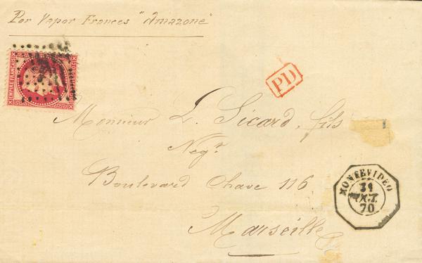 679 | Uruguay. Agencia Postal Francesa