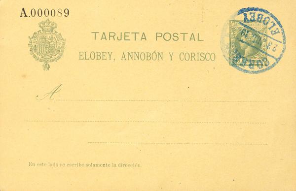1629 | Elobey, Annobon and Corisco. Postal Stationery