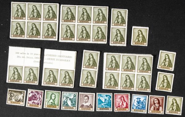 143 | Spanish Collection. Sets and stamps stock