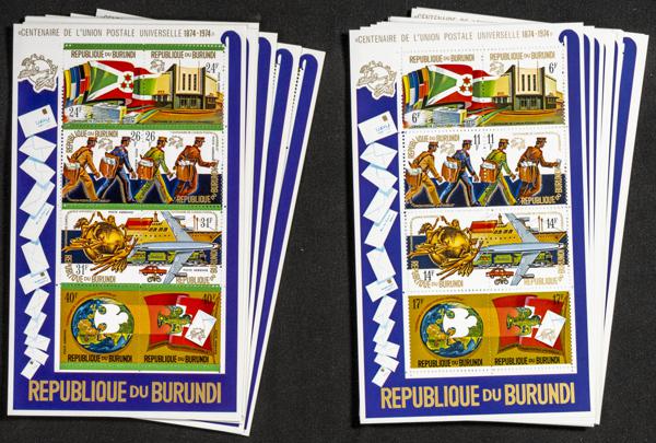 544 | Burundi. Sets and stamps stock