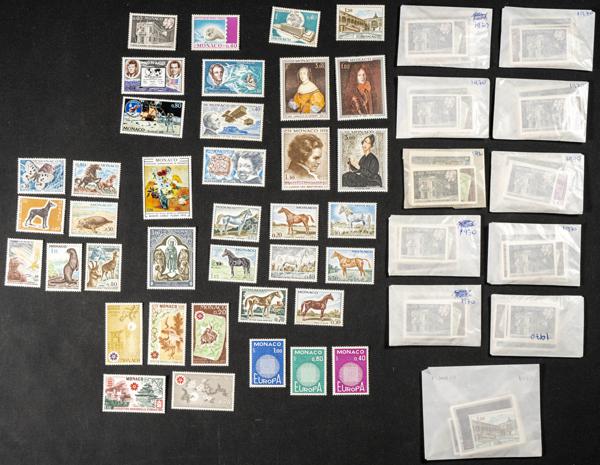 597 | Mónaco. Stock de Series y Sellos