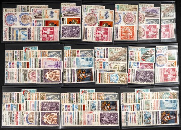 599 | Mónaco. Stock de Series y Sellos