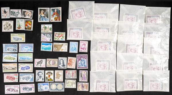 602 | Mónaco. Stock de Series y Sellos