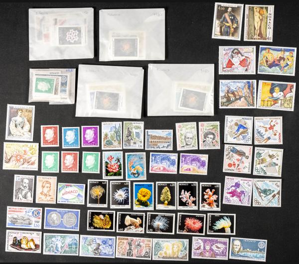 607 | Mónaco. Stock de Series y Sellos