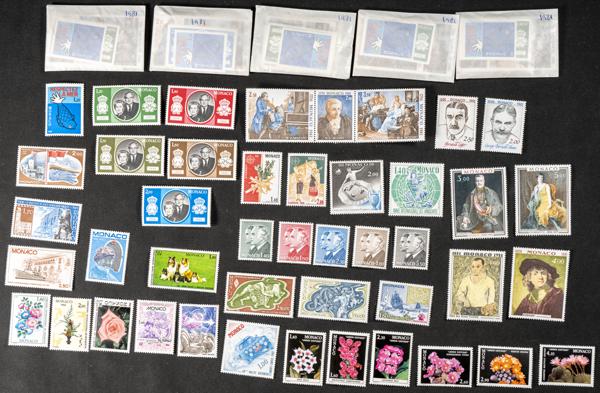 608 | Mónaco. Stock de Series y Sellos