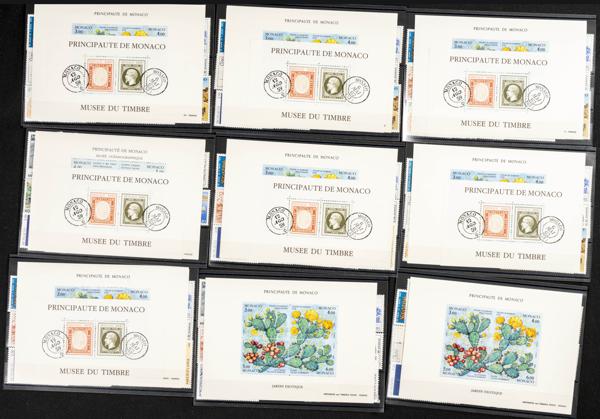 619 | Mónaco. Stock de Series y Sellos