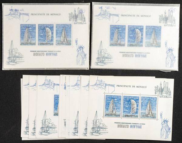 630 | Mónaco. Stock de Series y Sellos