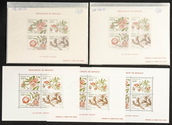 633 | Mónaco. Stock de Series y Sellos