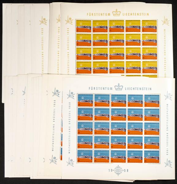 661 | Liechtenstein. Stock de Series y Sellos