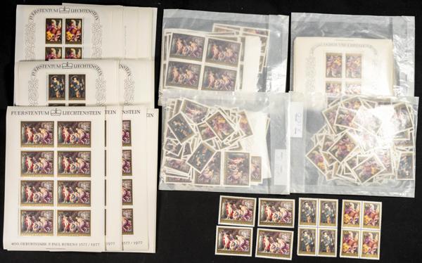 680 | Liechtenstein. Stock de Series y Sellos
