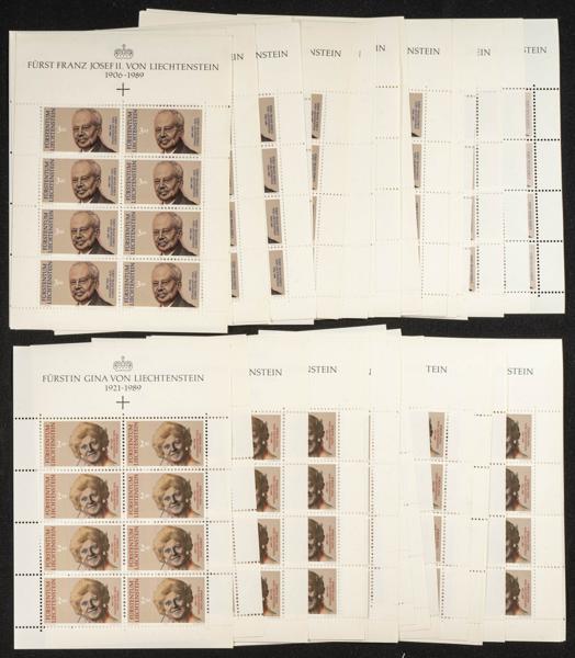 694 | Liechtenstein. Stock de Series y Sellos