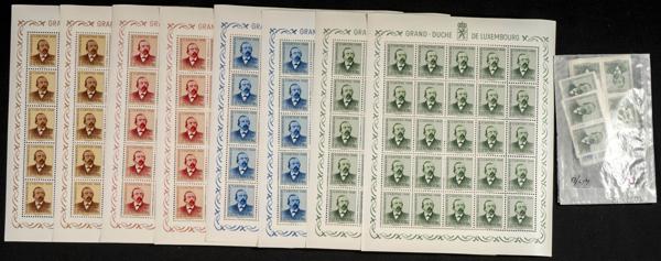 713 | Luxembourg. Sets and stamps stock