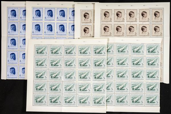 731 | Luxembourg. Sets and stamps stock