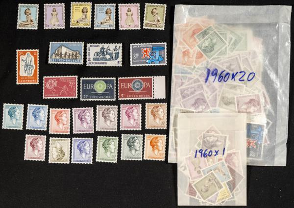 736 | Luxembourg. Sets and stamps stock