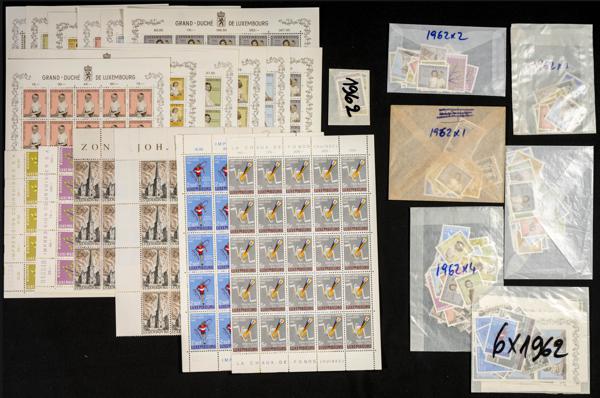 738 | Luxembourg. Sets and stamps stock