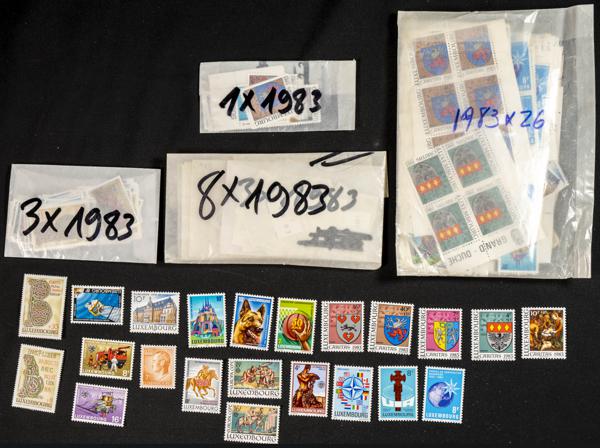 767 | Luxemburgo. Stock de Series y Sellos