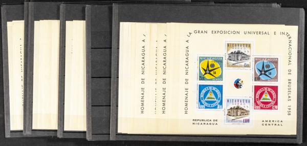 802 | Nicaragua. Sets and stamps stock