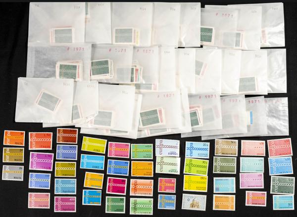 984 | Tema Europa. Stock de Series y Sellos