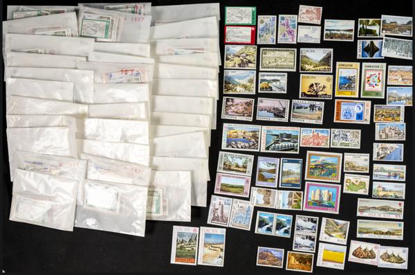 988 | Tema Europa. Stock de Series y Sellos