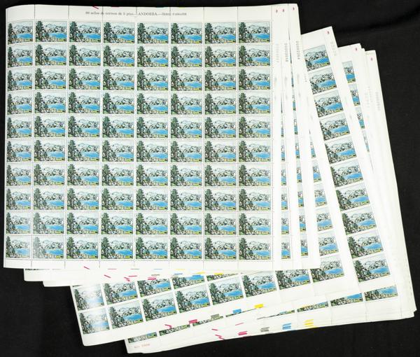 1230 | Andorra. Stock de Series y Sellos