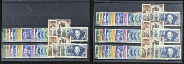 142 | France. Sets and stamps stock