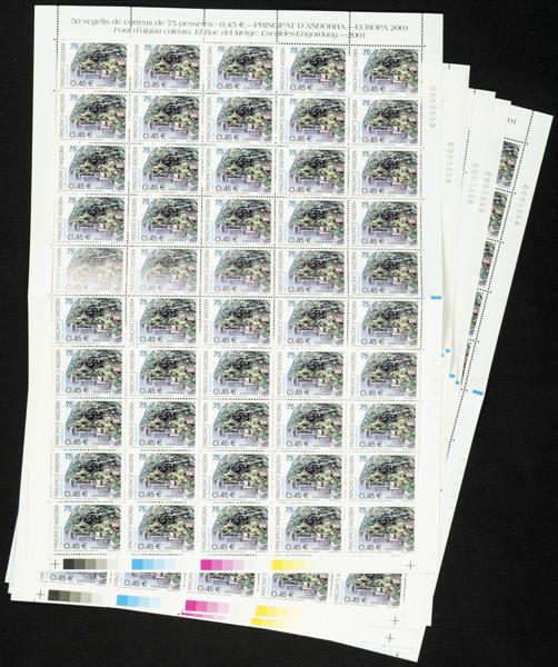 183 | French Andorra. Sets and stamps stock