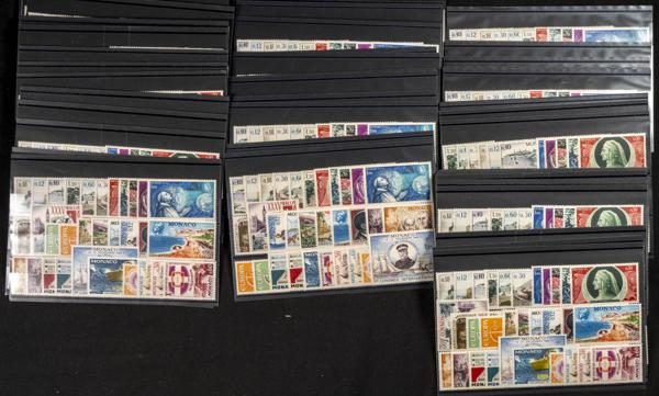 200 | Monaco. Sets and stamps stock