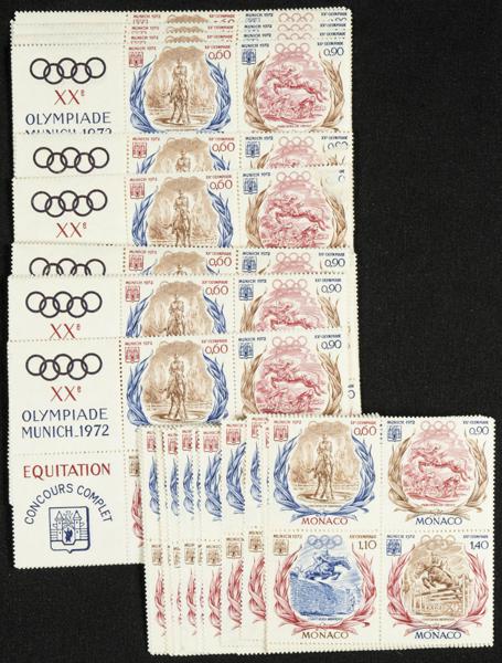 206 | Monaco. Sets and stamps stock