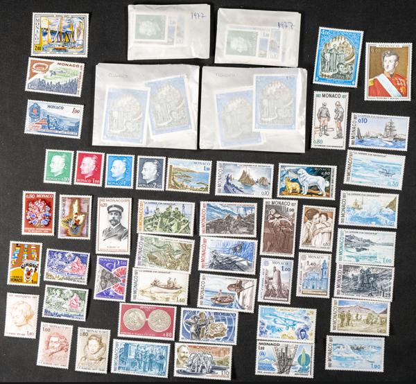 210 | Monaco. Sets and stamps stock
