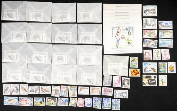 217 | Monaco. Sets and stamps stock