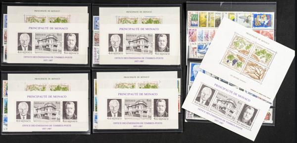 222 | Monaco. Sets and stamps stock