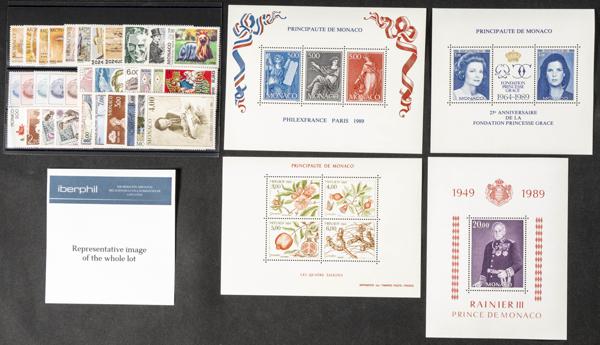 225 | Monaco. Sets and stamps stock