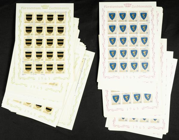 316 | Liechtenstein. Sets and stamps stock