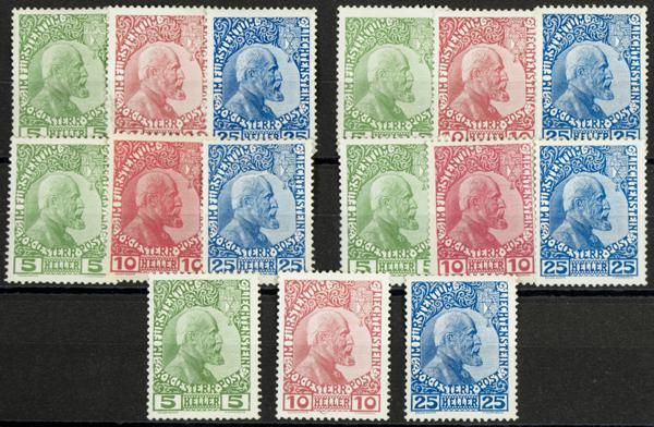 318 | Liechtenstein. Sets and stamps stock