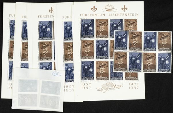 337 | Liechtenstein. Sets and stamps stock