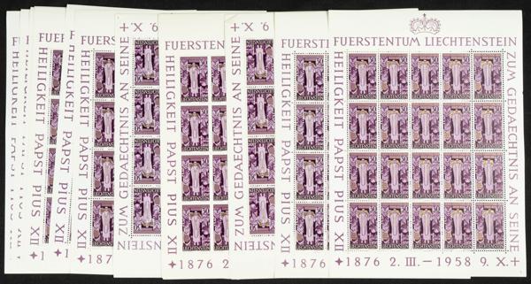 340 | Liechtenstein. Sets and stamps stock