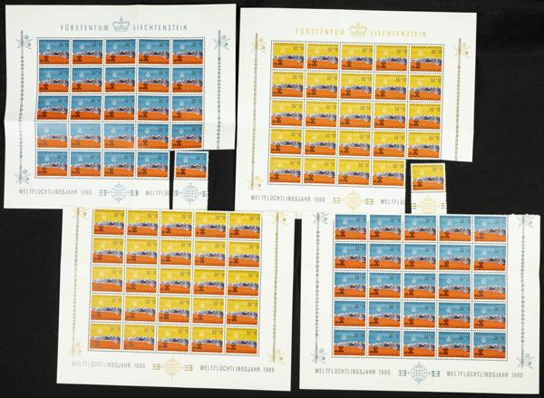 343 | Liechtenstein. Sets and stamps stock