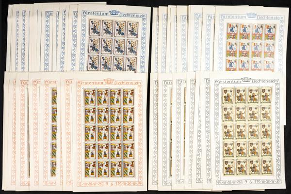 351 | Liechtenstein. Sets and stamps stock